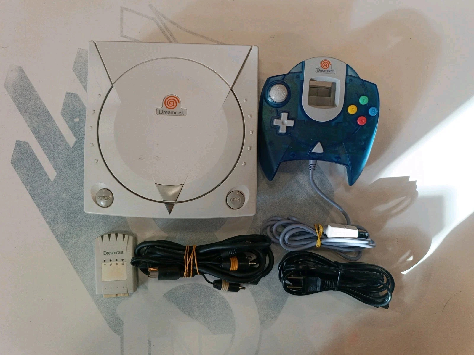 Console Dreamcast SEGA Japan Loose Con Pad Cavi Memory Card Richiede Stepdown